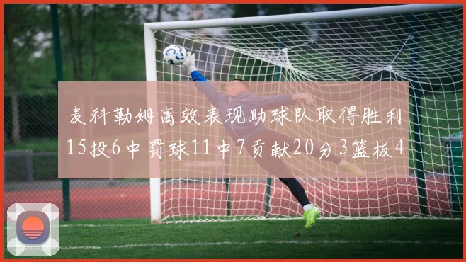 麦科勒姆高效表现助球队取得胜利15投6中罚球11中7贡献20分3篮板4助攻